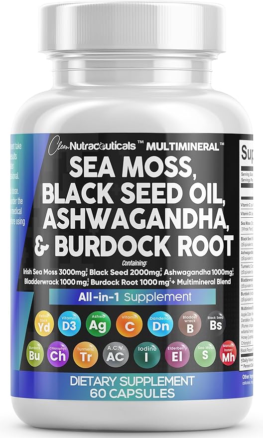 Sea Moss og Ashwagandha fæðubót